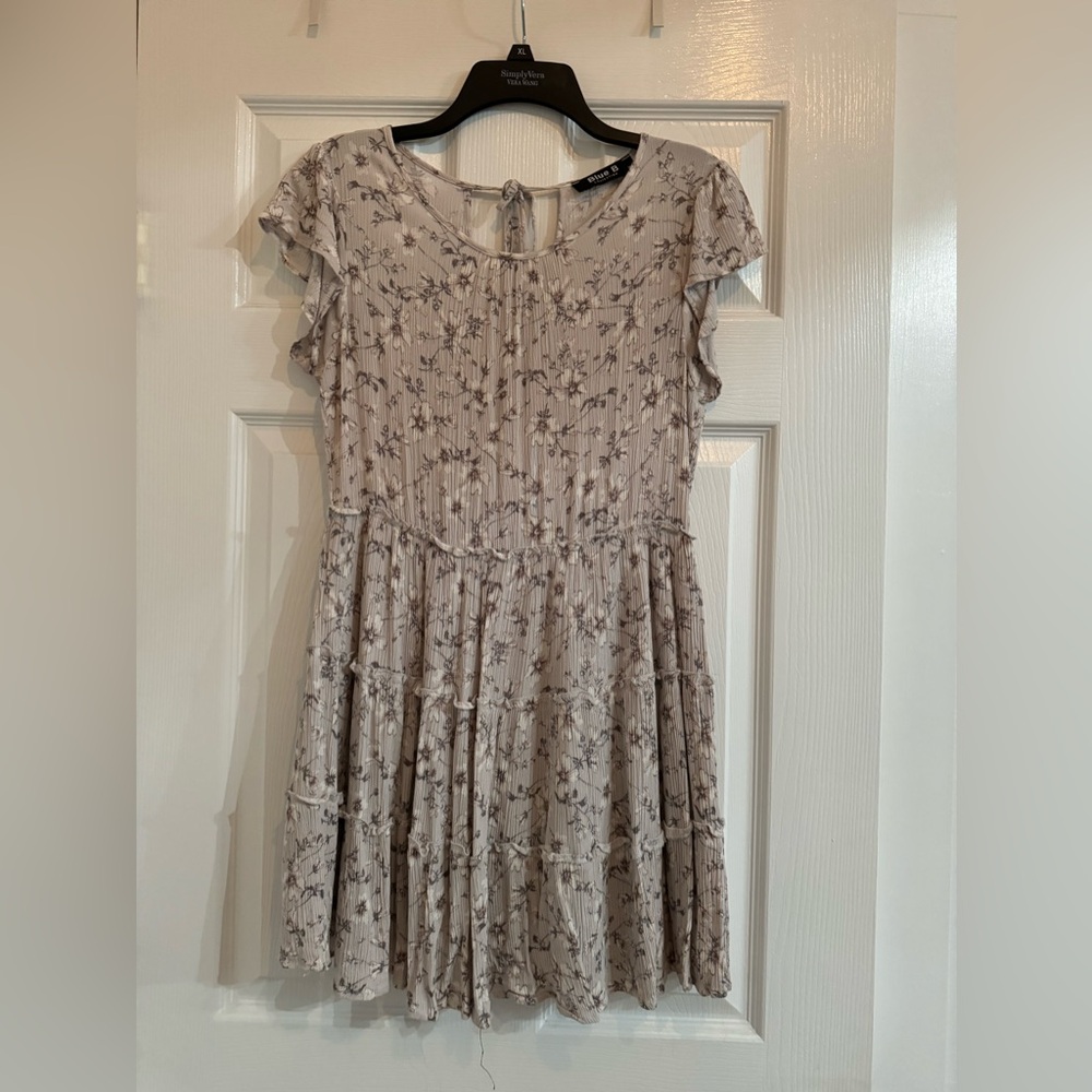 Blue B Gauzy Grey Dress